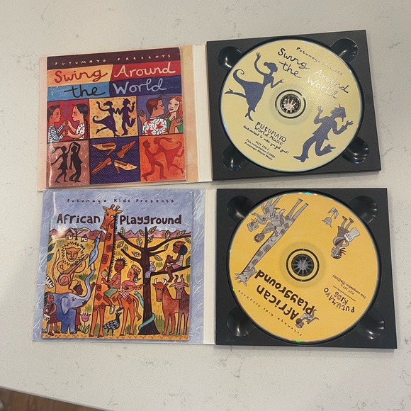 Putumayo Kids Multicultural CDs: African Playground & Swing Around the World - Picture 1 of 5